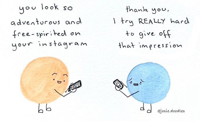 40 Wholesome Comics By Josie Doodles That Turn Emotions Into Tiny Watercolor Characters