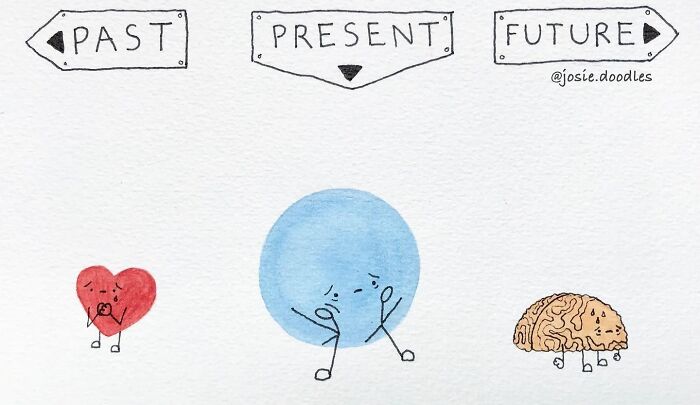 40 Wholesome Comics By Josie Doodles That Turn Emotions Into Tiny Watercolor Characters
