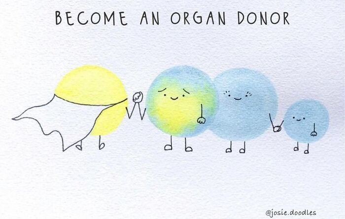 40 Wholesome Comics By Josie Doodles That Turn Emotions Into Tiny Watercolor Characters