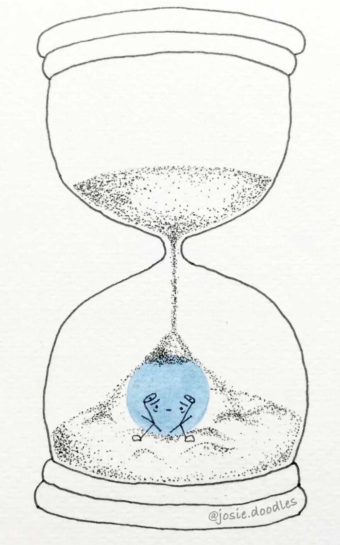 40 Wholesome Comics By Josie Doodles That Turn Emotions Into Tiny Watercolor Characters