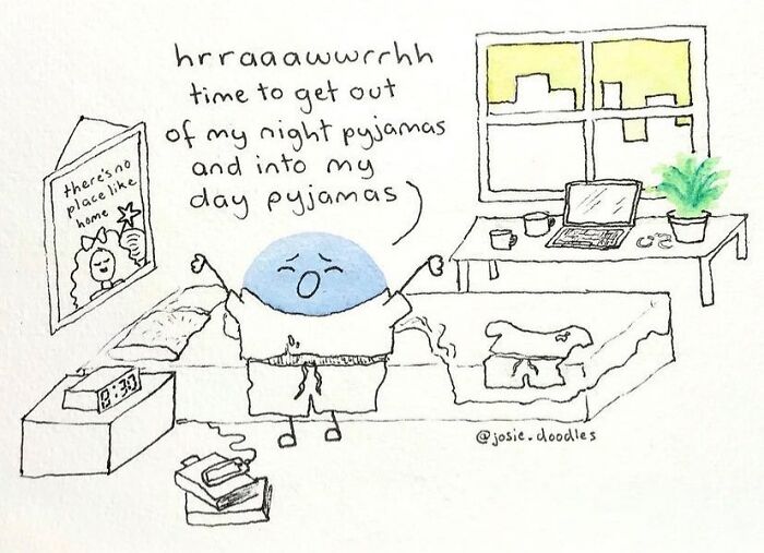 40 Wholesome Comics By Josie Doodles That Turn Emotions Into Tiny Watercolor Characters