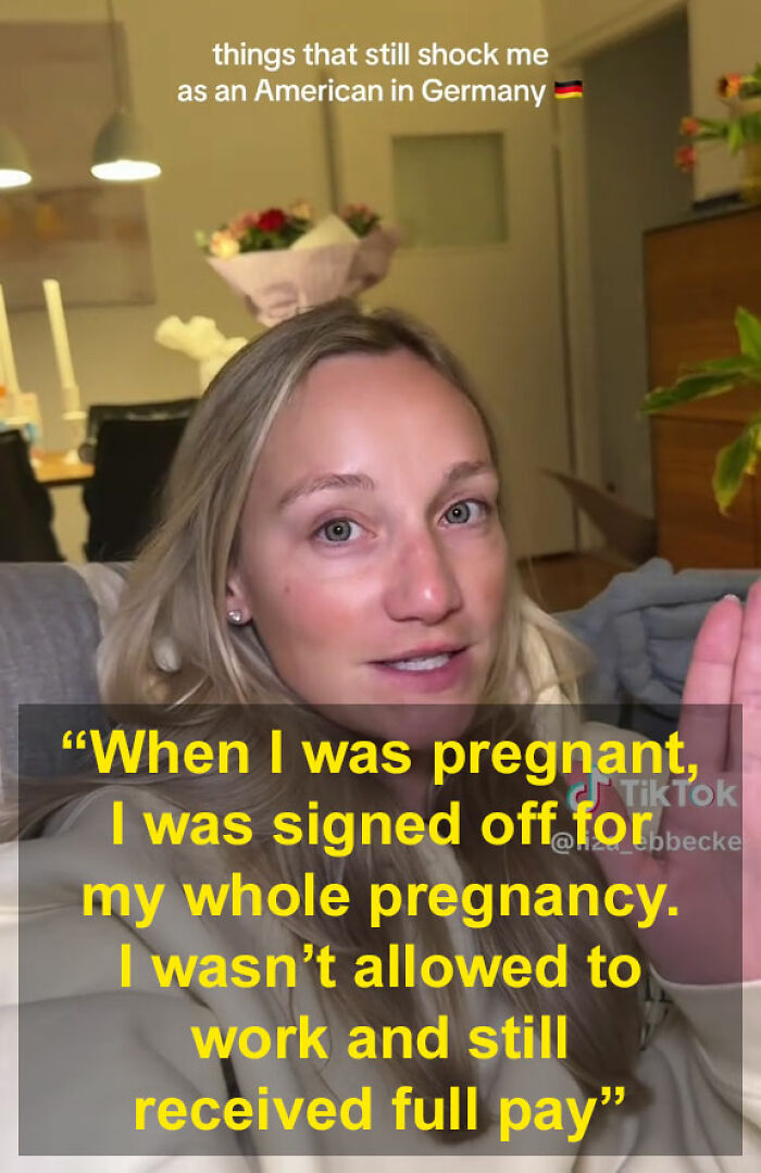 Germany Sends Pregnant American Home Fully Paid, She Realizes Just How Wild US Work Culture Is Germany Sends Pregnant American Home Fully Paid, She Realizes Just How Wild US Work Culture Is