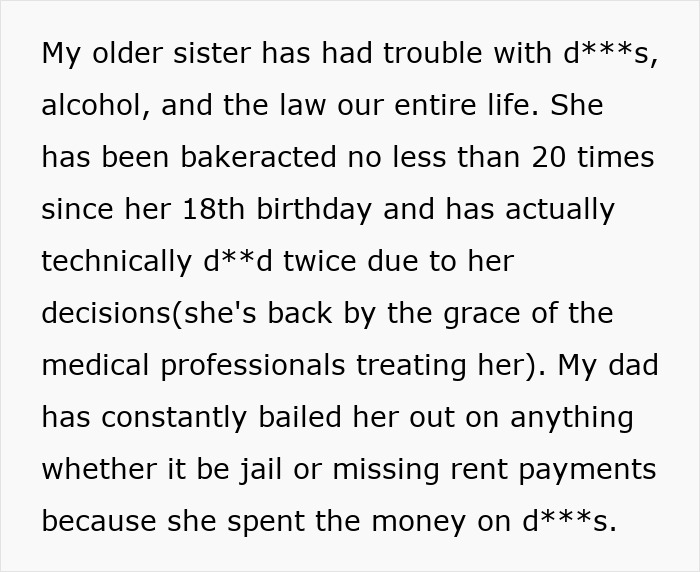 Woman Leeches Off Sick Dad For Years, Shamelessly Demands Half Of Inheritance He Left For Sister Woman Leeches Off Sick Dad For Years, Shamelessly Demands Half Of Inheritance He Left For Sister