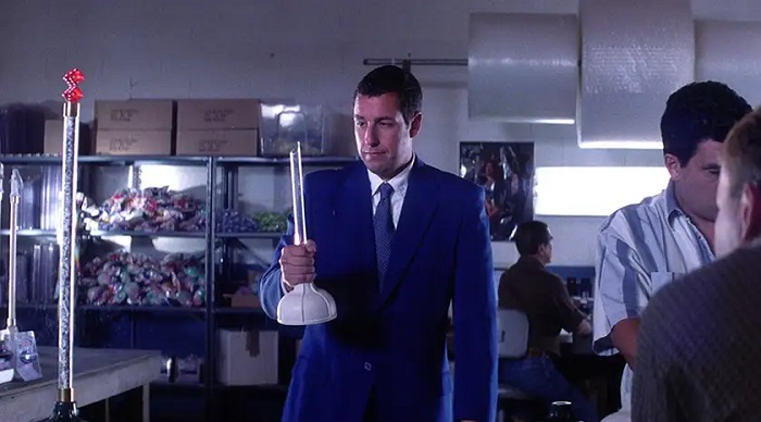 Adam Sandler as Barry Egan in Punch-Drunk Love Adam Sandler as Barry Egan in Punch-Drunk Love