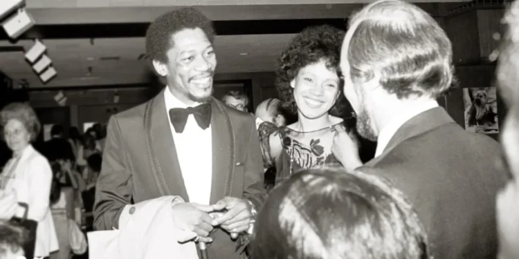 Jeanett Adair Bradshaw and Morgan Freeman 