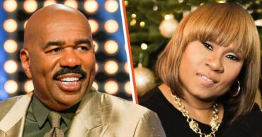 Steve-harvey-first-wife (1) Steve harvey on the left and Marcia Harvey on the right side of image
