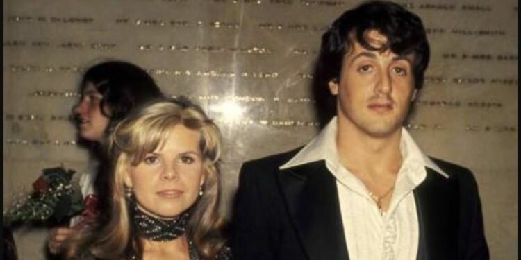 Actor Sylvester Stallone with actress Sasha Czack