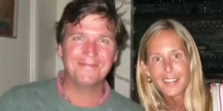 Tucker Carlson with his wife, Susan Andrews
