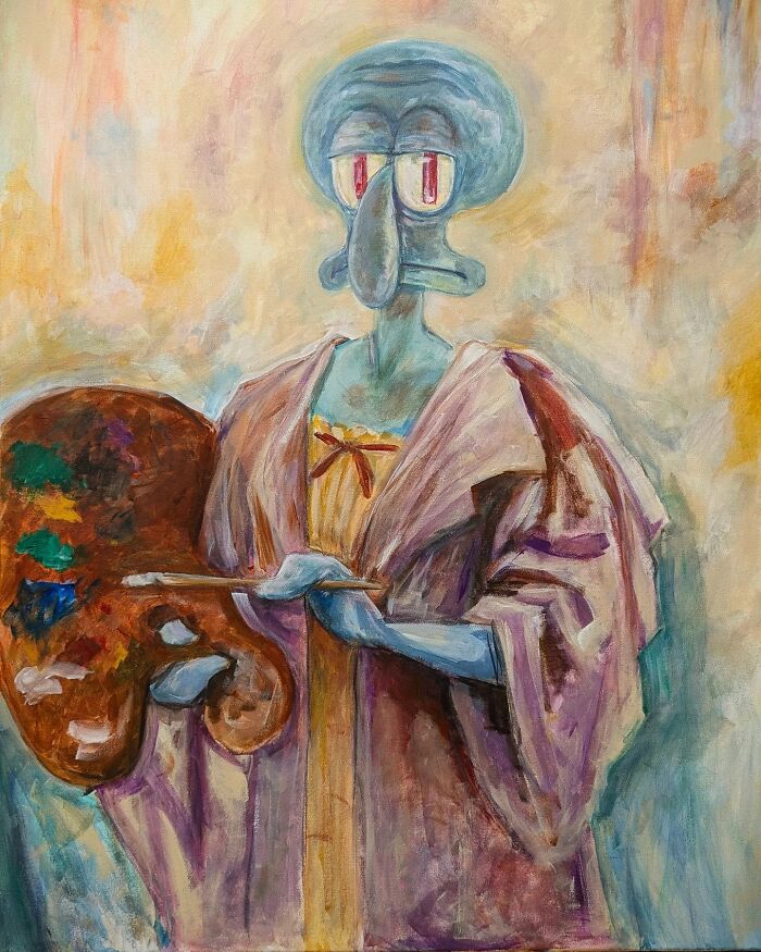 Artist Reimagines Squidward As The Star Of Classical Paintings (31 Pics) Artist Reimagines Squidward As The Star Of Classical Paintings (31 Pics)