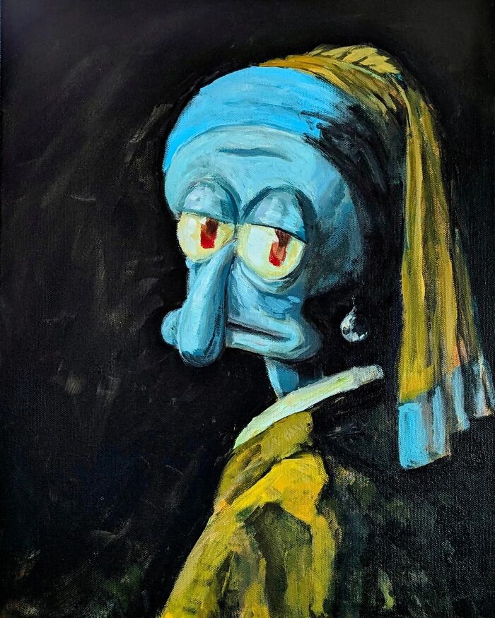 Artist Reimagines Squidward As The Star Of Classical Paintings (31 Pics) Artist Reimagines Squidward As The Star Of Classical Paintings (31 Pics)