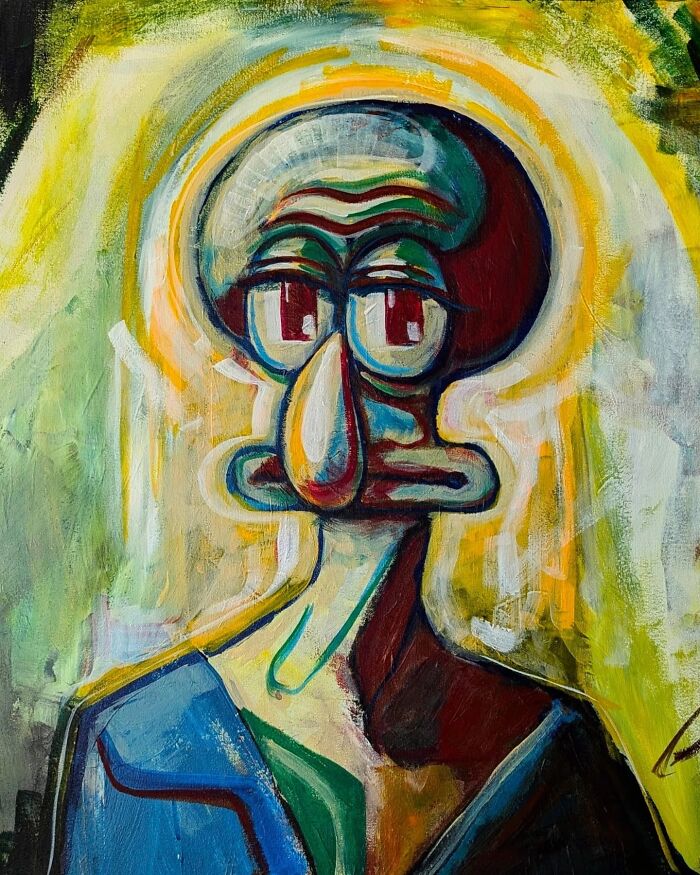Artist Reimagines Squidward As The Star Of Classical Paintings (31 Pics) Artist Reimagines Squidward As The Star Of Classical Paintings (31 Pics)