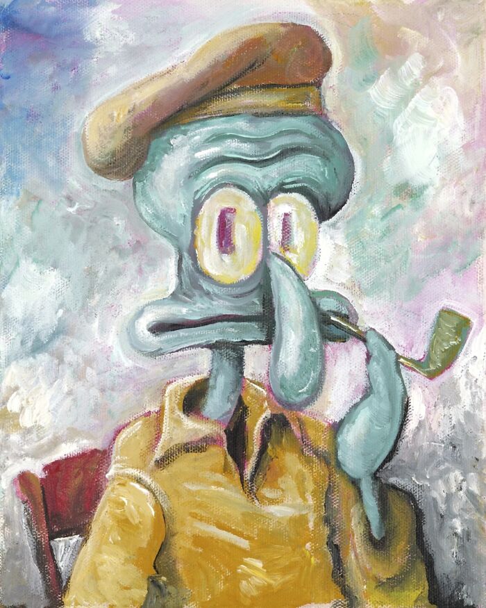 Artist Reimagines Squidward As The Star Of Classical Paintings (31 Pics) Artist Reimagines Squidward As The Star Of Classical Paintings (31 Pics)