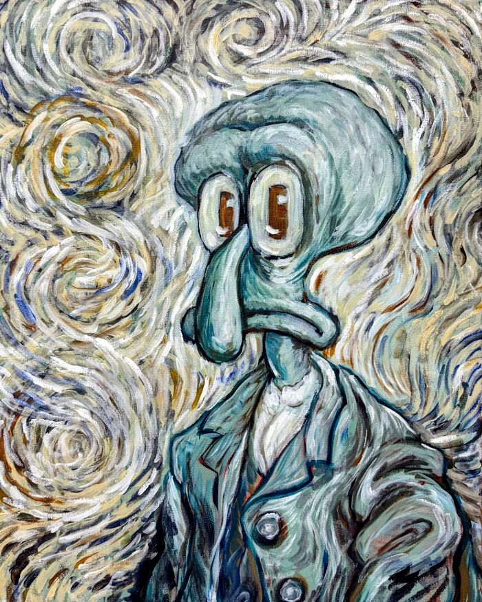 Artist Reimagines Squidward As The Star Of Classical Paintings (31 Pics) Artist Reimagines Squidward As The Star Of Classical Paintings (31 Pics)