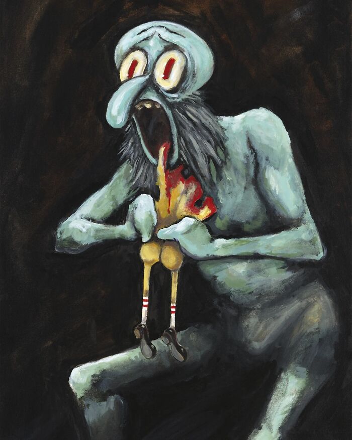 Artist Reimagines Squidward As The Star Of Classical Paintings (31 Pics) Artist Reimagines Squidward As The Star Of Classical Paintings (31 Pics)