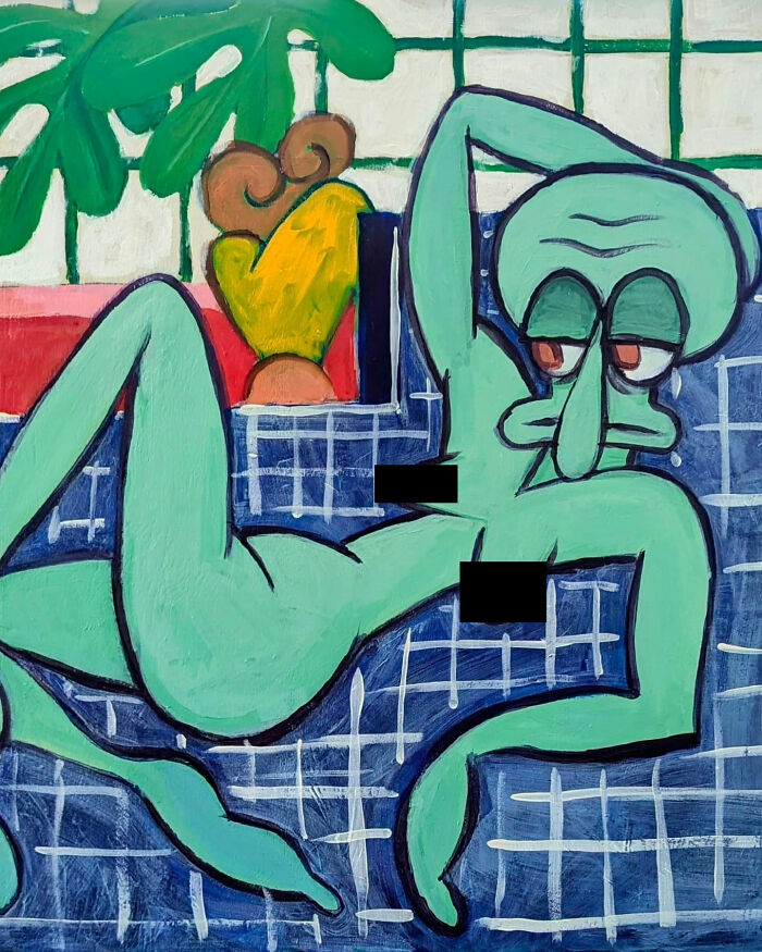 Artist Reimagines Squidward As The Star Of Classical Paintings (31 Pics) Artist Reimagines Squidward As The Star Of Classical Paintings (31 Pics)
