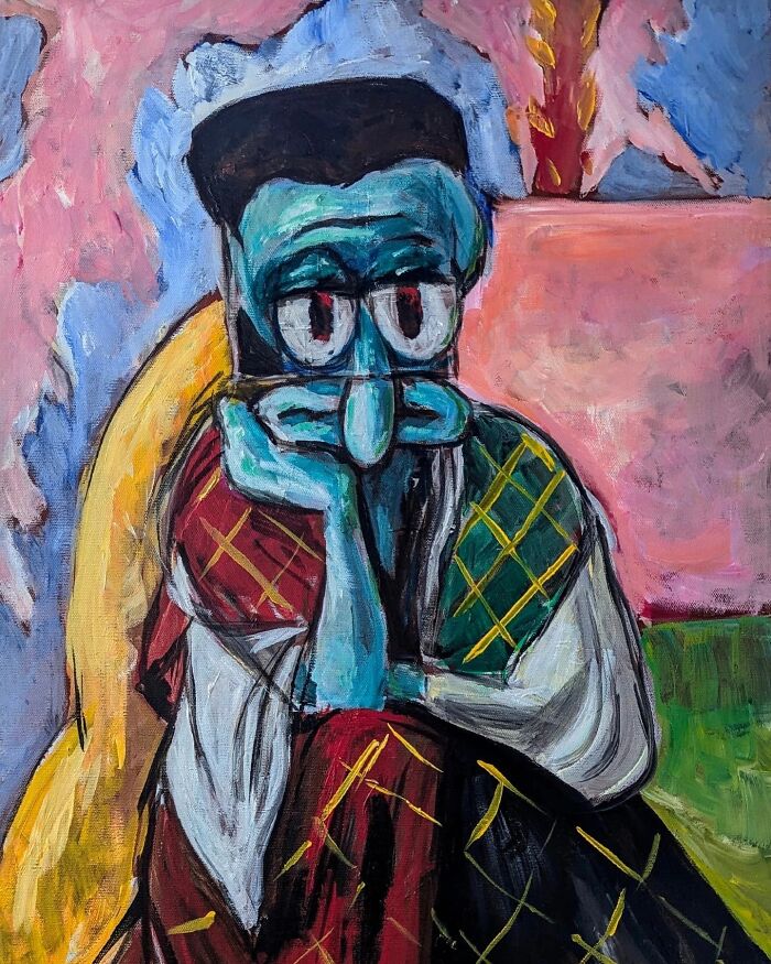 Artist Reimagines Squidward As The Star Of Classical Paintings (31 Pics) Artist Reimagines Squidward As The Star Of Classical Paintings (31 Pics)