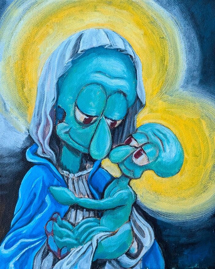 Artist Reimagines Squidward As The Star Of Classical Paintings (31 Pics) Artist Reimagines Squidward As The Star Of Classical Paintings (31 Pics)