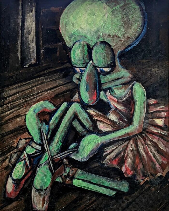 Artist Reimagines Squidward As The Star Of Classical Paintings (31 Pics) Artist Reimagines Squidward As The Star Of Classical Paintings (31 Pics)
