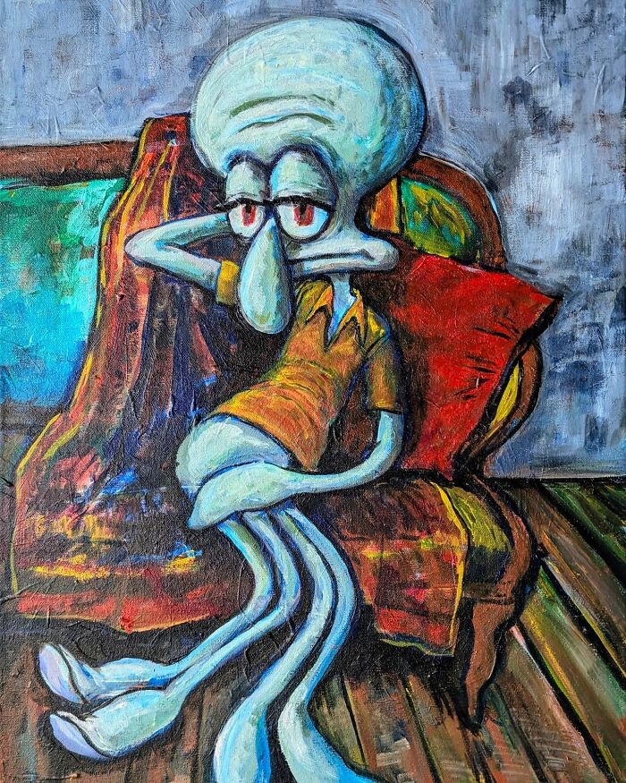 Artist Reimagines Squidward As The Star Of Classical Paintings (31 Pics) Artist Reimagines Squidward As The Star Of Classical Paintings (31 Pics)