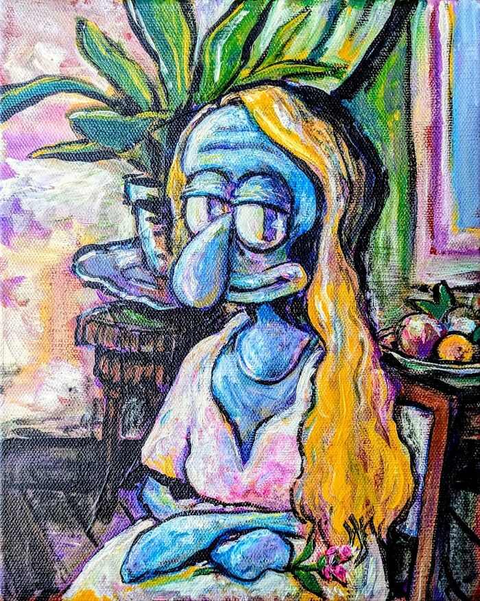Artist Reimagines Squidward As The Star Of Classical Paintings (31 Pics) Artist Reimagines Squidward As The Star Of Classical Paintings (31 Pics)