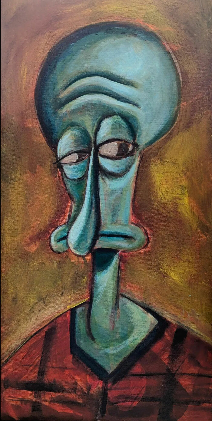 Artist Reimagines Squidward As The Star Of Classical Paintings (31 Pics) Artist Reimagines Squidward As The Star Of Classical Paintings (31 Pics)