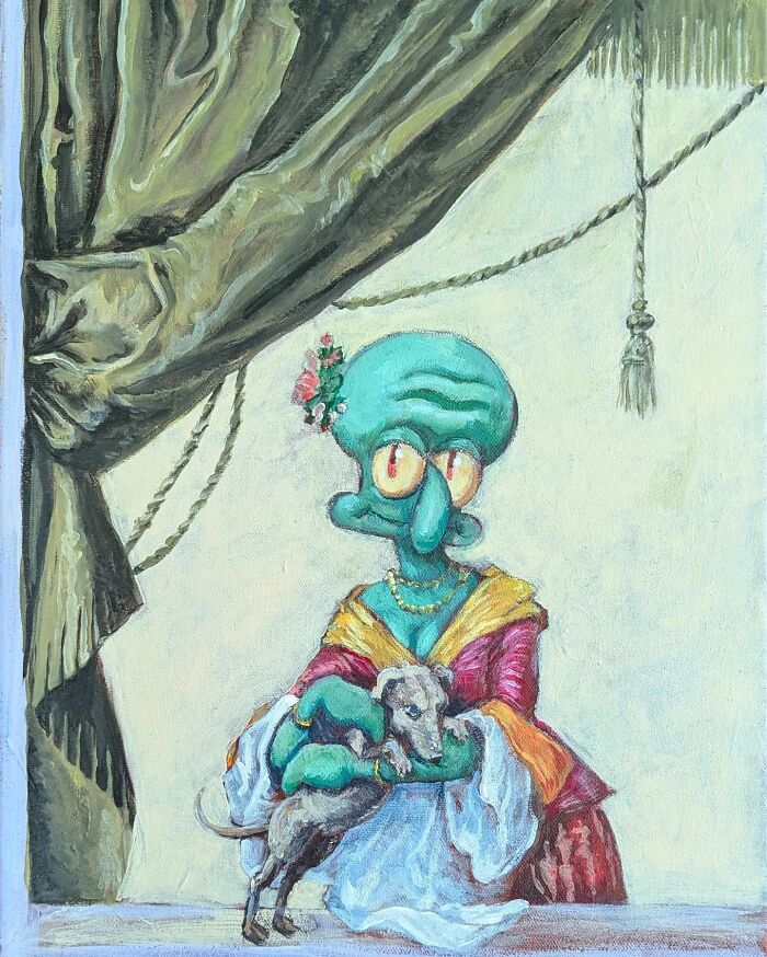 Artist Reimagines Squidward As The Star Of Classical Paintings (31 Pics) Artist Reimagines Squidward As The Star Of Classical Paintings (31 Pics)
