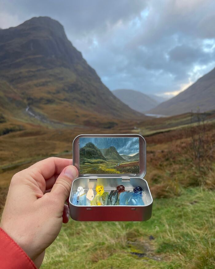 50 Tiny Landscapes And Cityscapes Painted In Altoid Tins By This Artist (New Pics) 50 Tiny Landscapes And Cityscapes Painted In Altoid Tins By This Artist (New Pics)