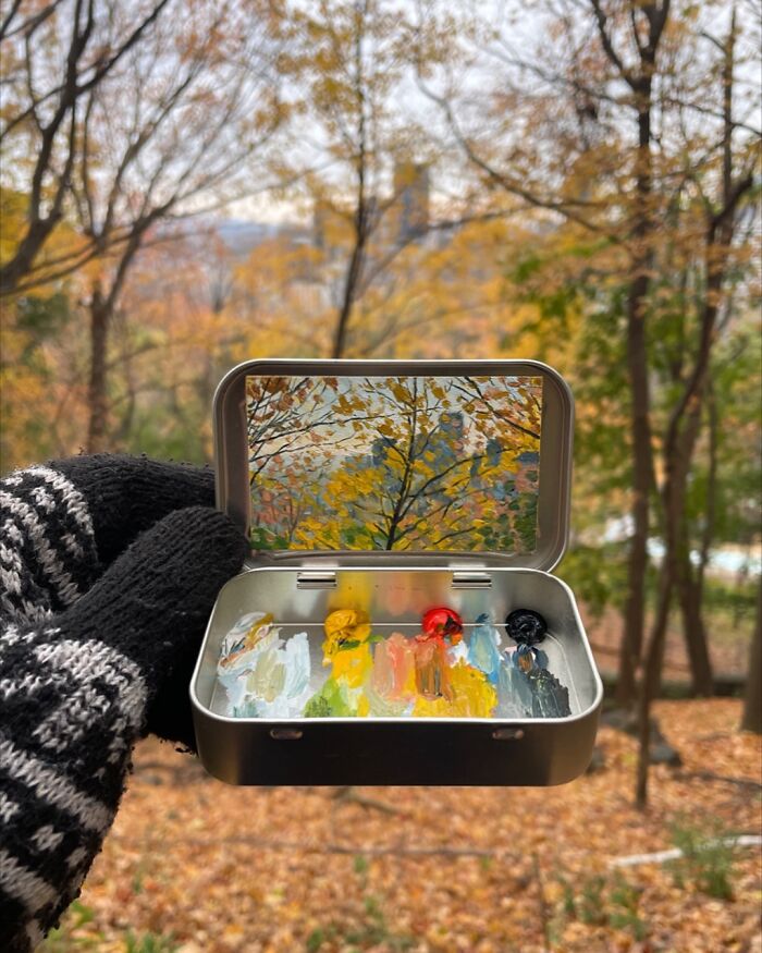 50 Tiny Landscapes And Cityscapes Painted In Altoid Tins By This Artist (New Pics) 50 Tiny Landscapes And Cityscapes Painted In Altoid Tins By This Artist (New Pics)