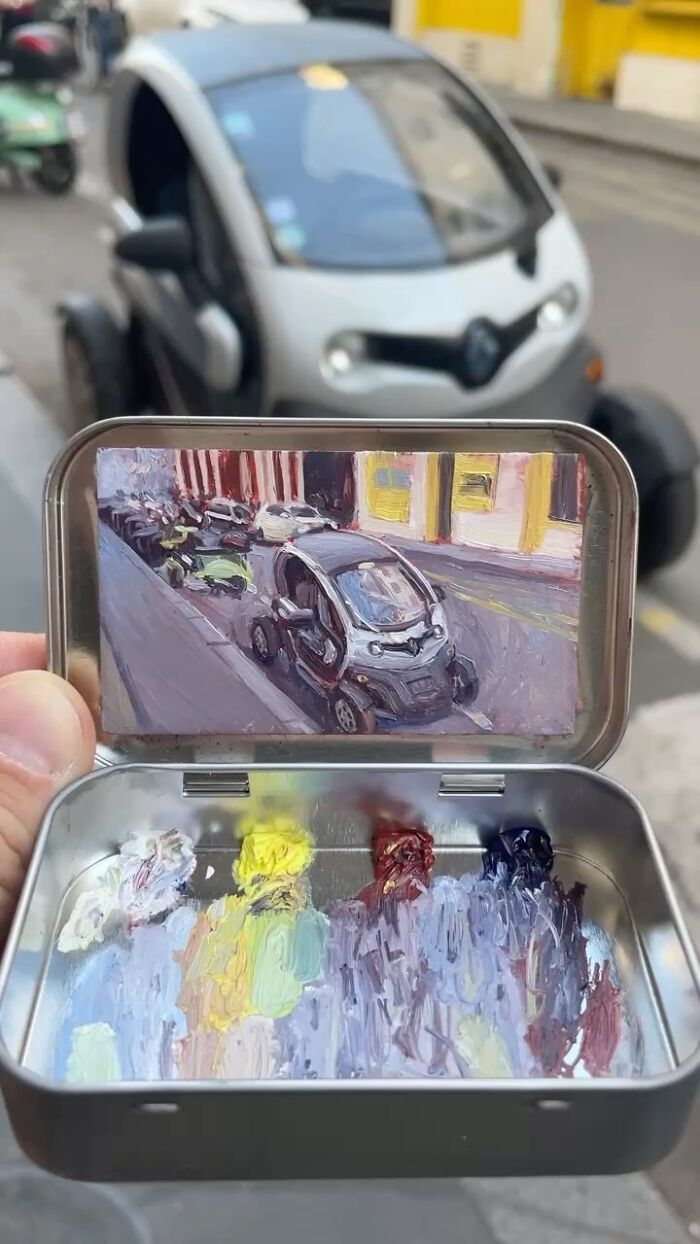50 Tiny Landscapes And Cityscapes Painted In Altoid Tins By This Artist (New Pics) 50 Tiny Landscapes And Cityscapes Painted In Altoid Tins By This Artist (New Pics)