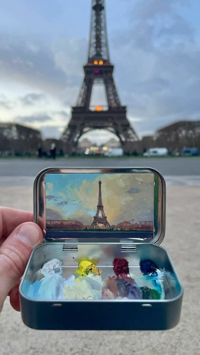 50 Tiny Landscapes And Cityscapes Painted In Altoid Tins By This Artist (New Pics) 50 Tiny Landscapes And Cityscapes Painted In Altoid Tins By This Artist (New Pics)