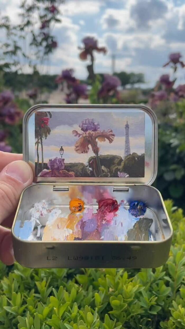 50 Tiny Landscapes And Cityscapes Painted In Altoid Tins By This Artist (New Pics) 50 Tiny Landscapes And Cityscapes Painted In Altoid Tins By This Artist (New Pics)