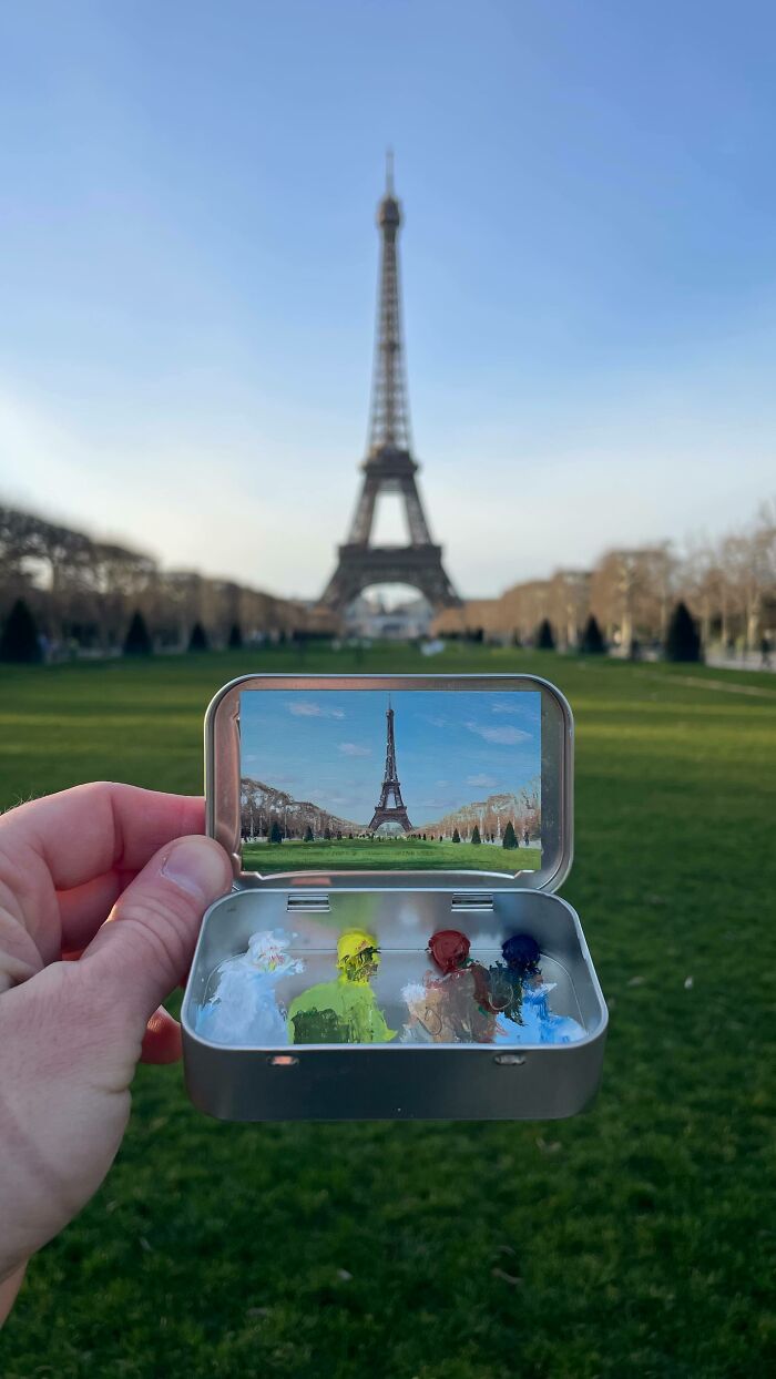 50 Tiny Landscapes And Cityscapes Painted In Altoid Tins By This Artist (New Pics) 50 Tiny Landscapes And Cityscapes Painted In Altoid Tins By This Artist (New Pics)