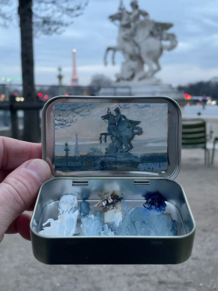 50 Tiny Landscapes And Cityscapes Painted In Altoid Tins By This Artist (New Pics) 50 Tiny Landscapes And Cityscapes Painted In Altoid Tins By This Artist (New Pics)