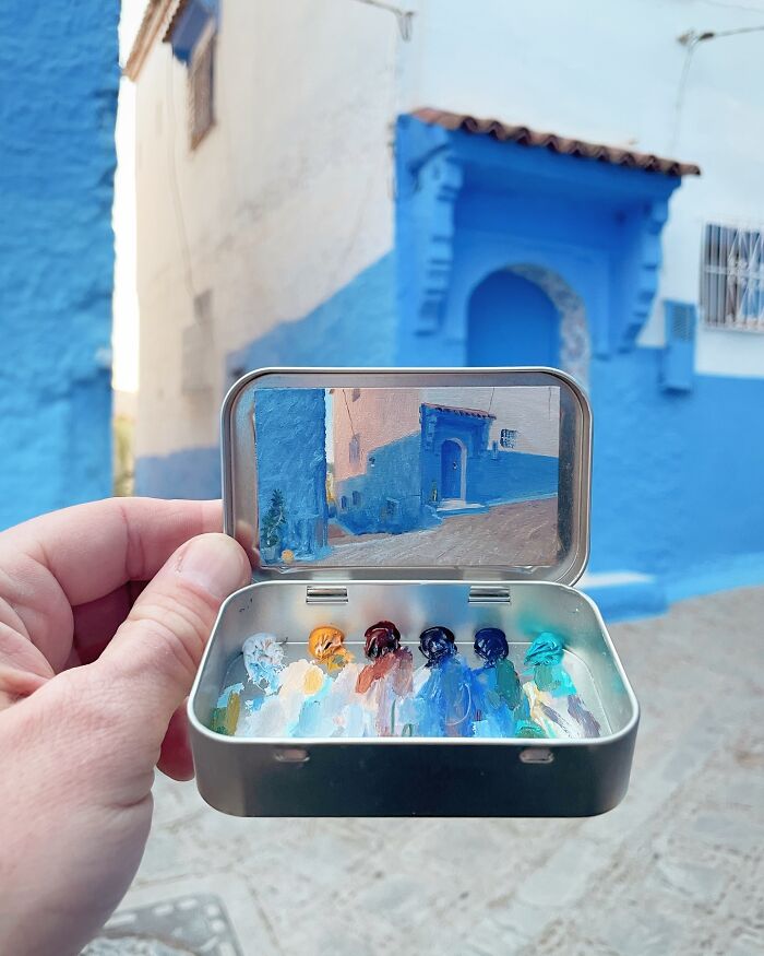 50 Tiny Landscapes And Cityscapes Painted In Altoid Tins By This Artist (New Pics) 50 Tiny Landscapes And Cityscapes Painted In Altoid Tins By This Artist (New Pics)