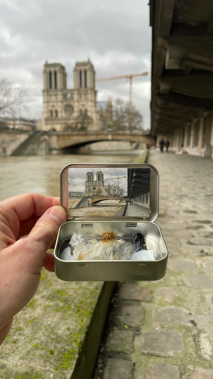 50 Tiny Landscapes And Cityscapes Painted In Altoid Tins By This Artist (New Pics) 50 Tiny Landscapes And Cityscapes Painted In Altoid Tins By This Artist (New Pics)