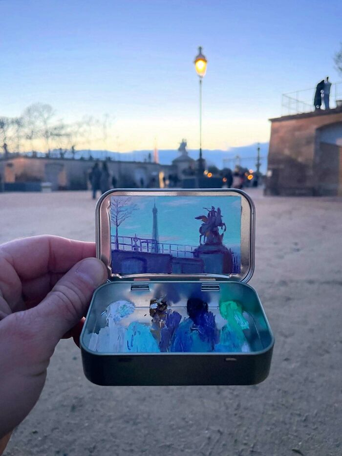 50 Tiny Landscapes And Cityscapes Painted In Altoid Tins By This Artist (New Pics) 50 Tiny Landscapes And Cityscapes Painted In Altoid Tins By This Artist (New Pics)
