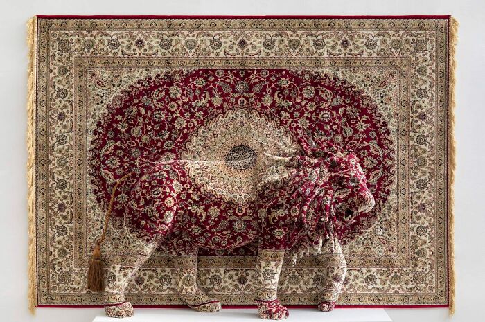 This Artist Turns Persian Carpets Into Surreal Animal Sculptures (23 Pics)