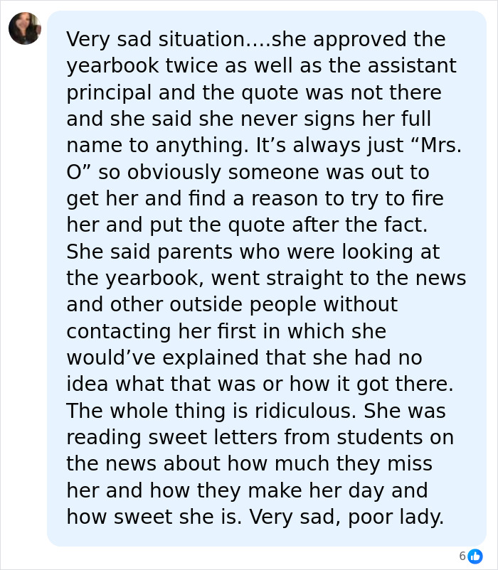 High School Principal Placed On Leave After Famous Song Lyric Attributed To Her On Yearbook’s First Page