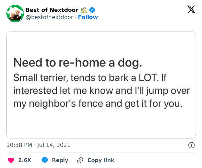 87 Unhinged And Entertaining Neighbor Antics Shared By This X Page (New Pics) 87 Unhinged And Entertaining Neighbor Antics Shared By This X Page (New Pics)