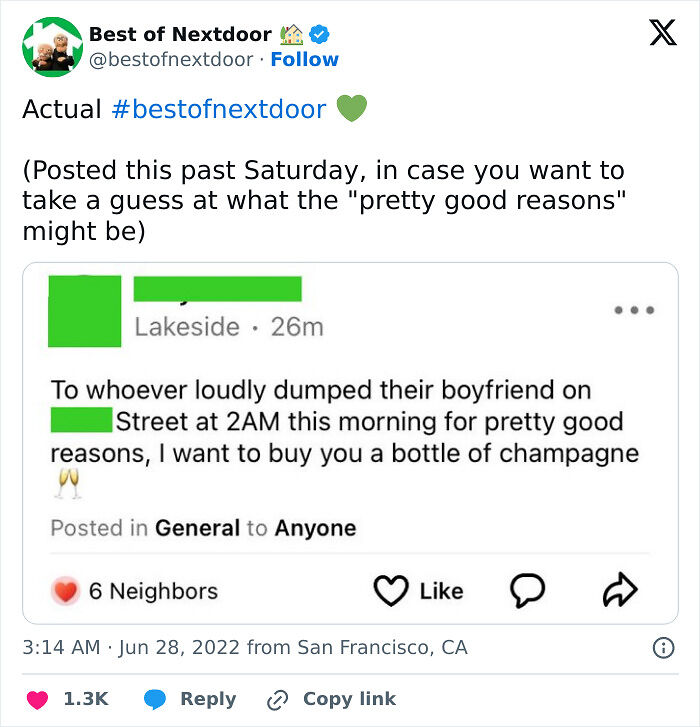 87 Unhinged And Entertaining Neighbor Antics Shared By This X Page (New Pics) 87 Unhinged And Entertaining Neighbor Antics Shared By This X Page (New Pics)