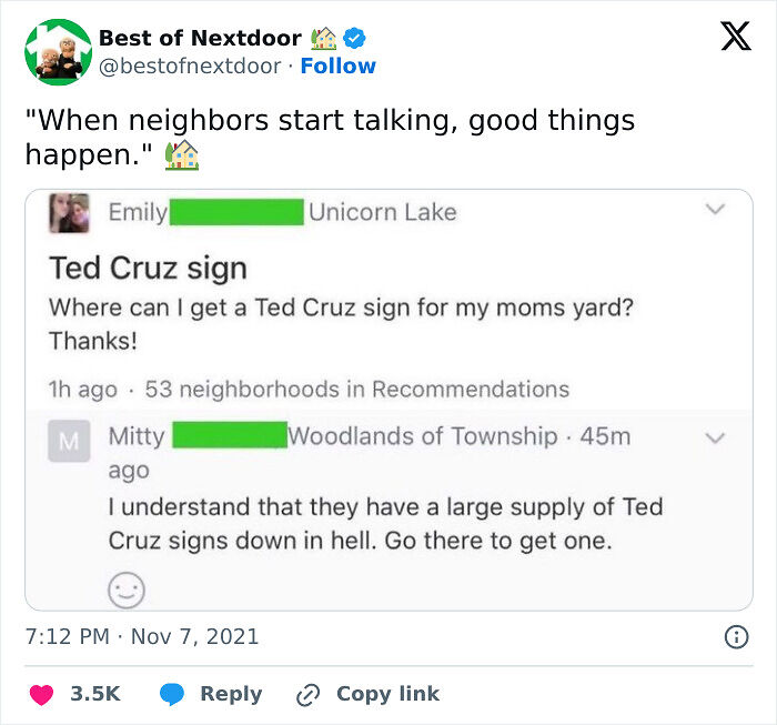 87 Unhinged And Entertaining Neighbor Antics Shared By This X Page (New Pics) 87 Unhinged And Entertaining Neighbor Antics Shared By This X Page (New Pics)