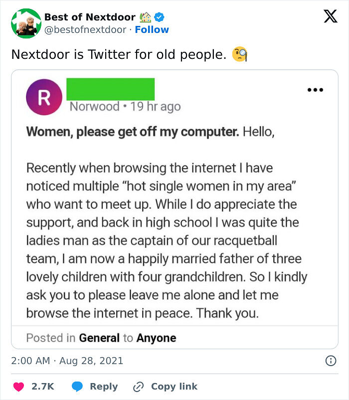 87 Unhinged And Entertaining Neighbor Antics Shared By This X Page (New Pics) 87 Unhinged And Entertaining Neighbor Antics Shared By This X Page (New Pics)