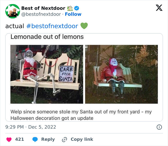 87 Unhinged And Entertaining Neighbor Antics Shared By This X Page (New Pics) 87 Unhinged And Entertaining Neighbor Antics Shared By This X Page (New Pics)