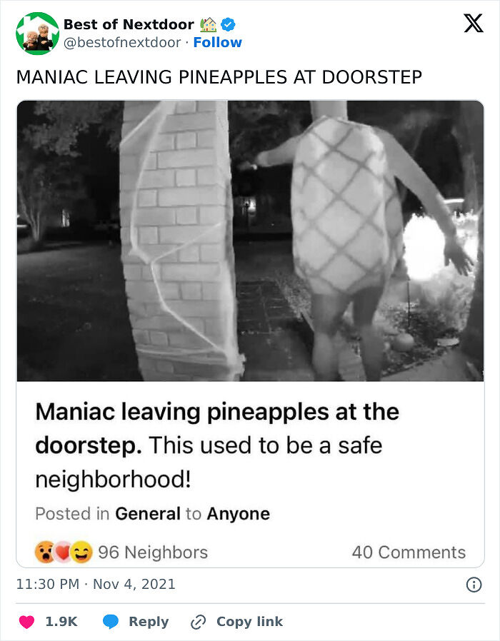 87 Unhinged And Entertaining Neighbor Antics Shared By This X Page (New Pics) 87 Unhinged And Entertaining Neighbor Antics Shared By This X Page (New Pics)