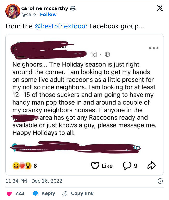 87 Unhinged And Entertaining Neighbor Antics Shared By This X Page (New Pics) 87 Unhinged And Entertaining Neighbor Antics Shared By This X Page (New Pics)