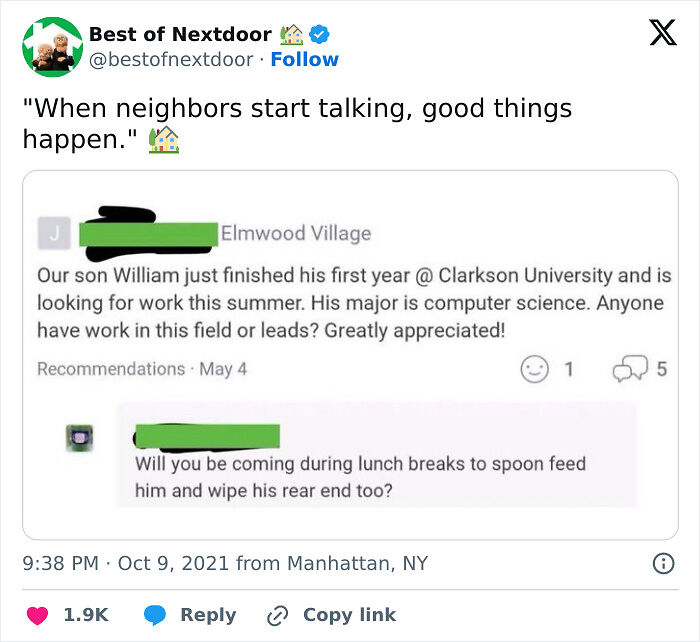 87 Unhinged And Entertaining Neighbor Antics Shared By This X Page (New Pics) 87 Unhinged And Entertaining Neighbor Antics Shared By This X Page (New Pics)