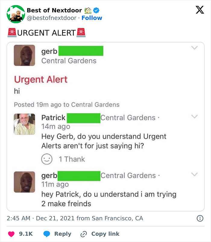 87 Unhinged And Entertaining Neighbor Antics Shared By This X Page (New Pics) 87 Unhinged And Entertaining Neighbor Antics Shared By This X Page (New Pics)