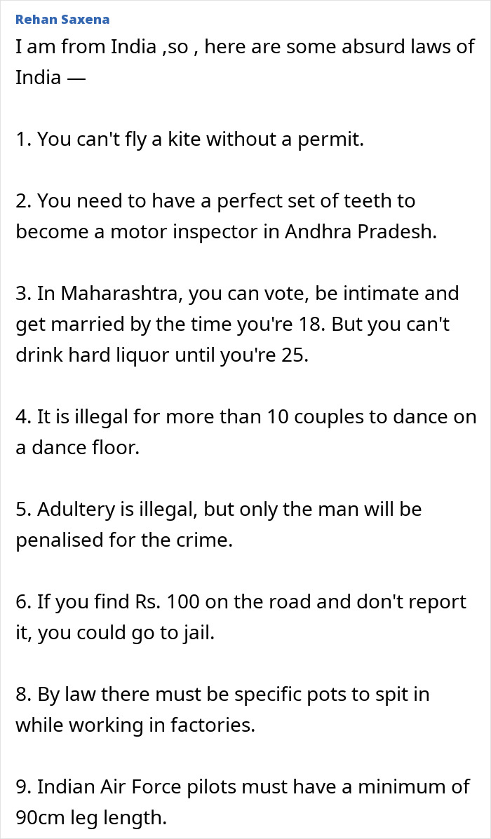 “Flip-Flops Are Banned”: 55 Unexpectedly Weird Laws From Countries All Around The World “Flip-Flops Are Banned”: 55 Unexpectedly Weird Laws From Countries All Around The World