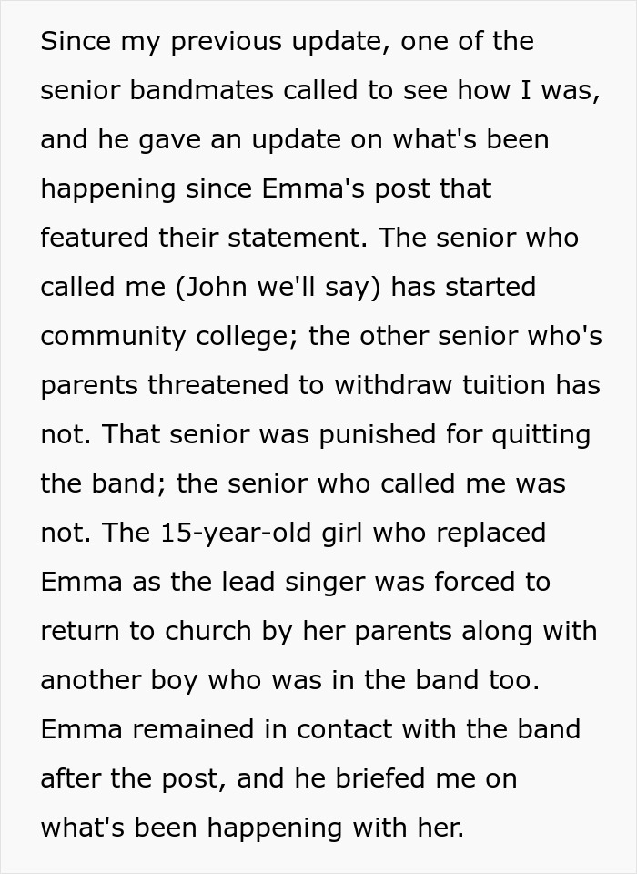 Teen Leaves Church Because Of Pastor’s Behavior, Her Bandmates Plan To Get Vengeance For Her Teen Leaves Church Because Of Pastor’s Behavior, Her Bandmates Plan To Get Vengeance For Her
