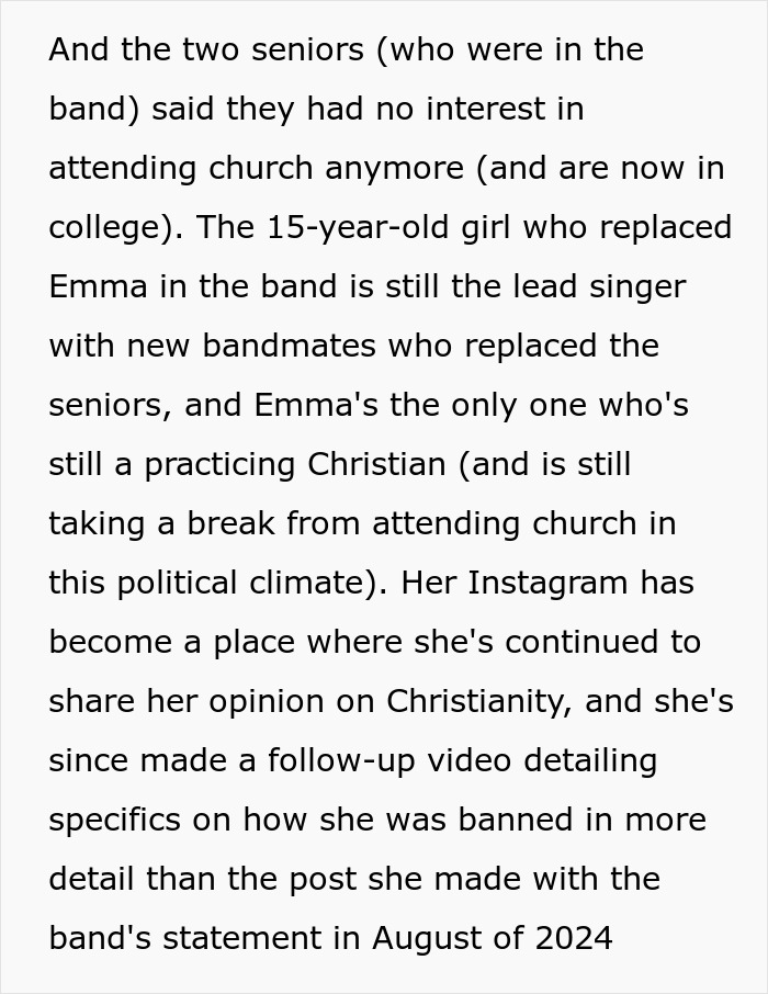 Teen Leaves Church Because Of Pastor’s Behavior, Her Bandmates Plan To Get Vengeance For Her Teen Leaves Church Because Of Pastor’s Behavior, Her Bandmates Plan To Get Vengeance For Her